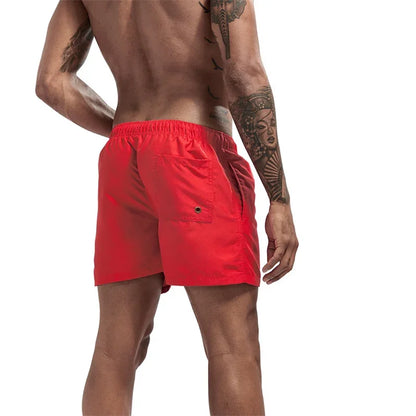 Mens Swim Trunks with Pockets Mesh Liner Summer Casual Beach Board Shorts Quick Dry Swimming Bathing Suit Swimsuit Swimwear