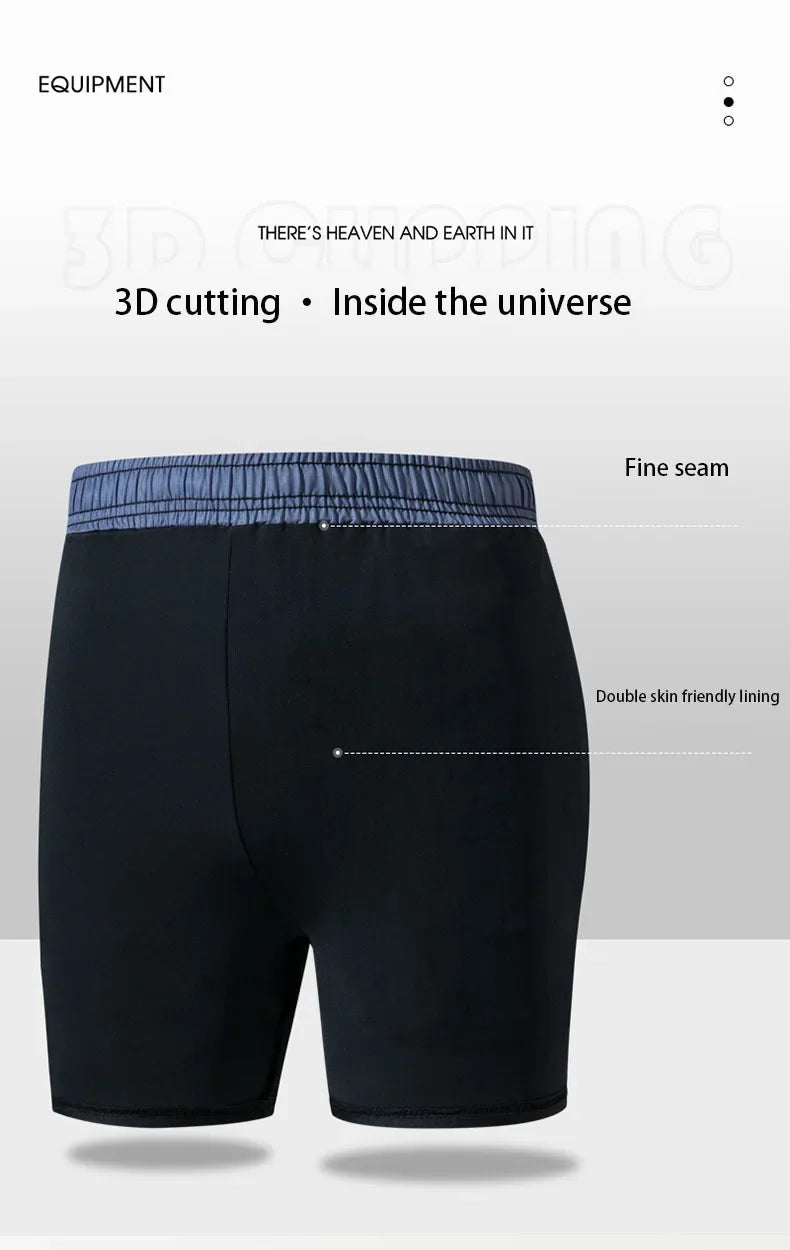 New Swim Trunks for Men Double-layer Swimming Shorts Anti-embarrassment Lined with Professional Beach Pants Adult Swim Gear