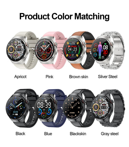 2024 New Medical Grade Smart Watch Blood Sugar Blood Lipid Uric Acid ECG+PPG Body Temperature Bluetooth Call Health Smartwatch
