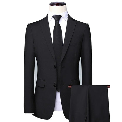 Men Suits Wedding Elegant 3 Pieces Groom's 2 Set High Quality 2024 Blazers Jackets Vest Pants Party Luxury Formal Clothing