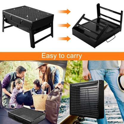 Portable BBQ Charcoal Grill Outdoor Cooking Camping Picnic Beach Barbecue shelves