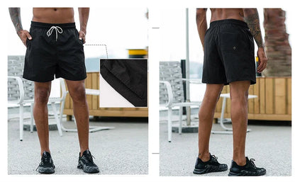 Mens Swim Trunks with Pockets Mesh Liner Summer Casual Beach Board Shorts Quick Dry Swimming Bathing Suit Swimsuit Swimwear